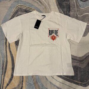 Rhude Royalty Lion Crown White/Red T-Shirt Men’s Size Large